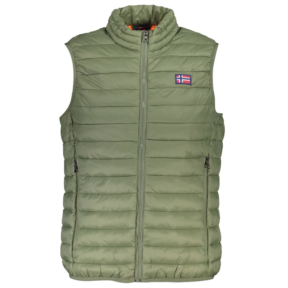 Grüne Polyesterjacke