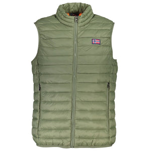 Grüne Polyesterjacke