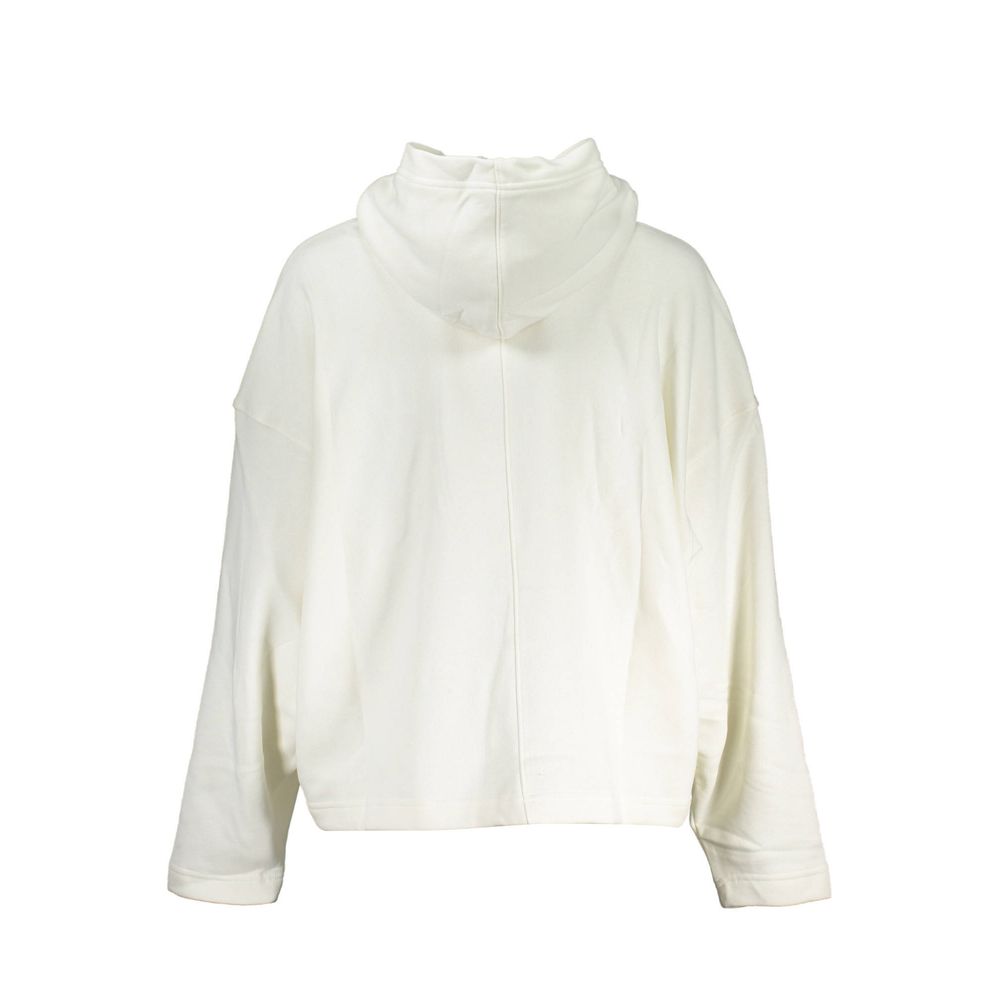 Weißer Baumwollpullover