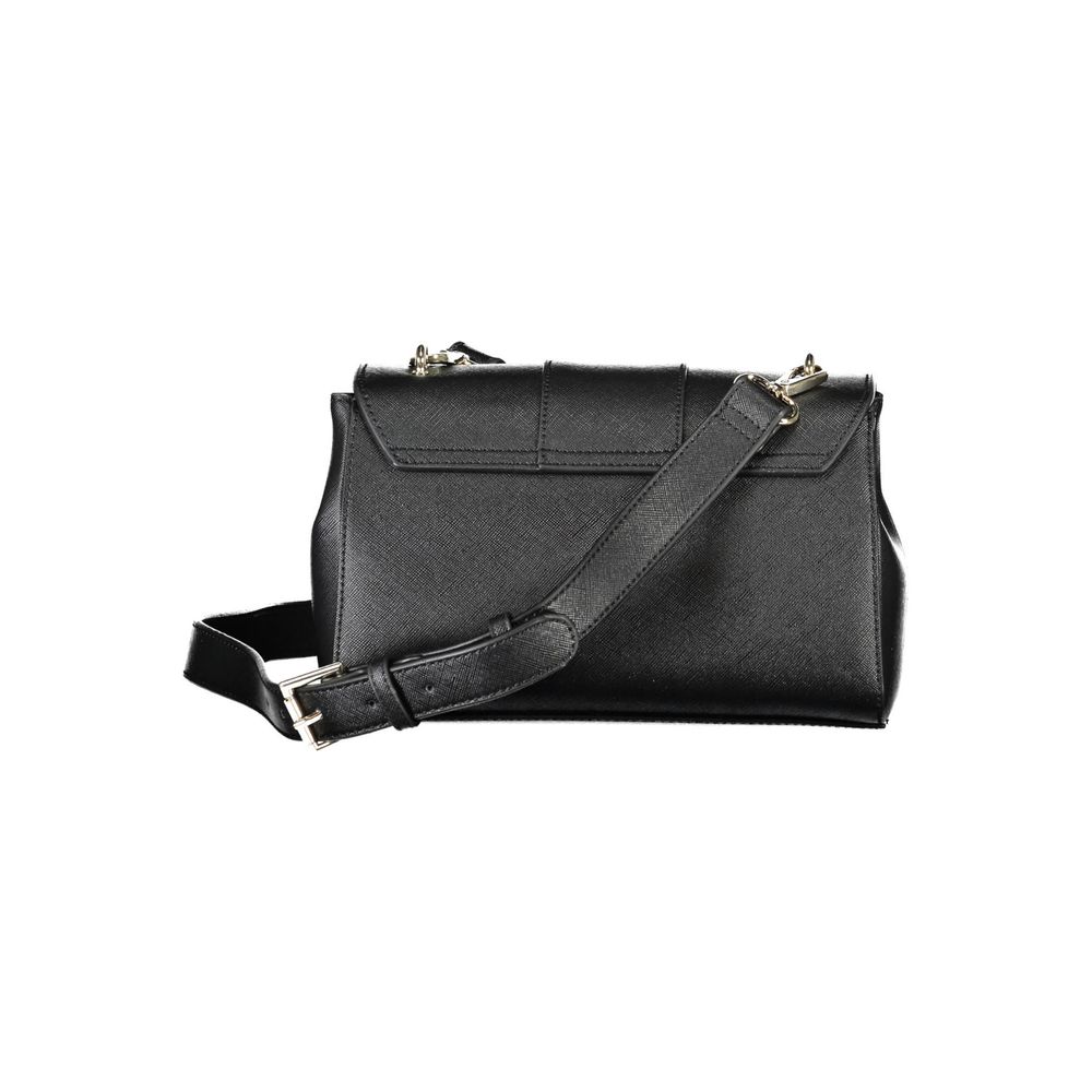 Schwarze Handtasche aus Polyethylen