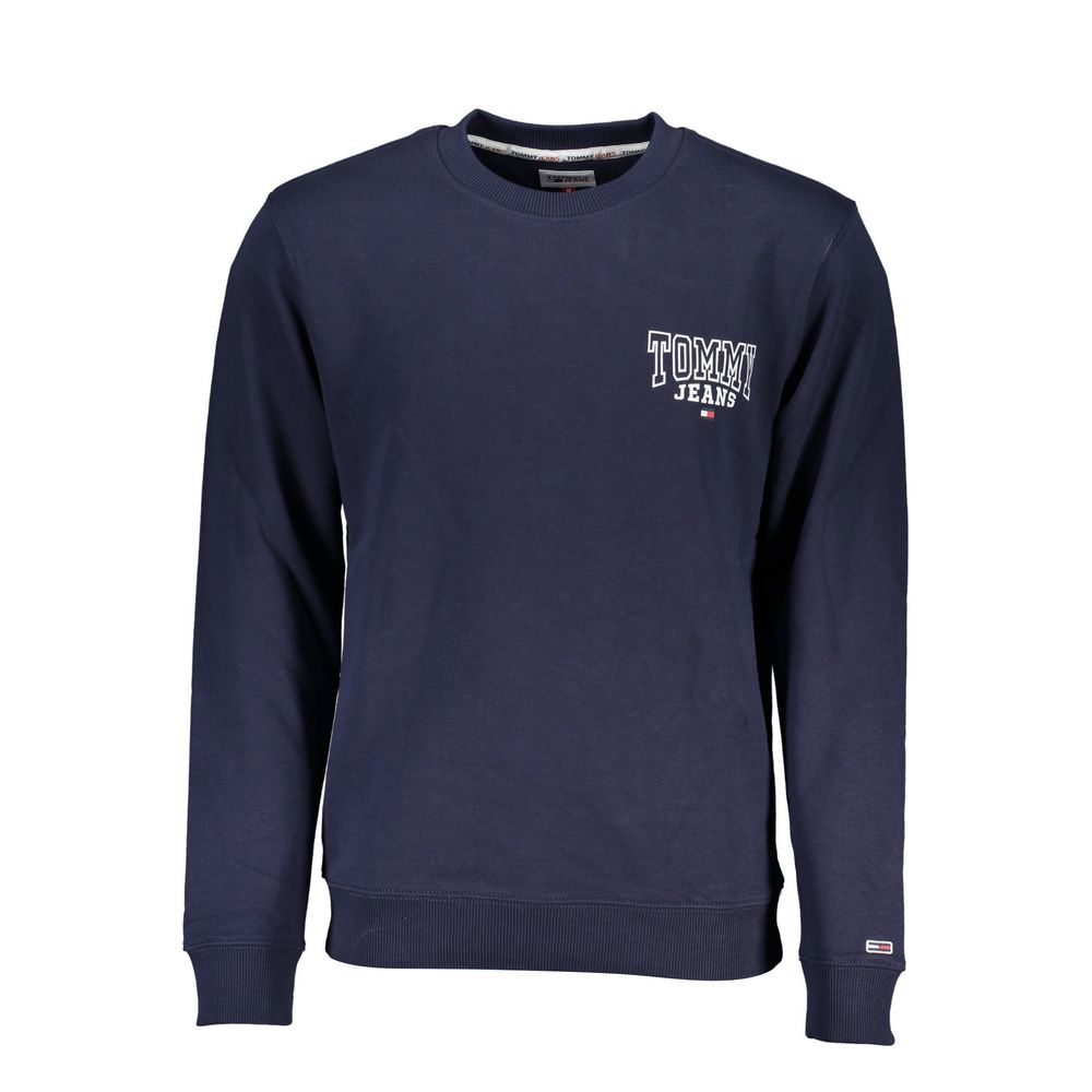 Blauer Baumwollpullover
