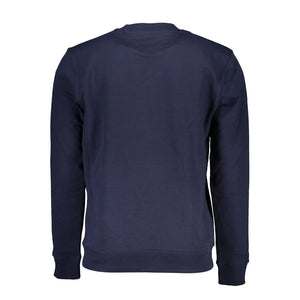 Blauer Baumwollpullover