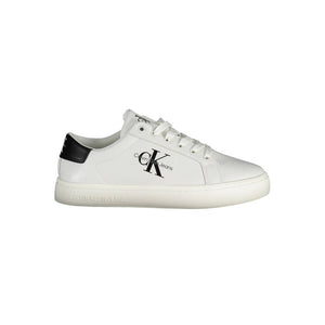 Weißer Polyester-Sneaker