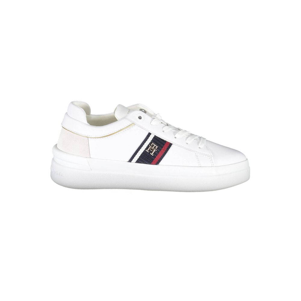 Weißer Polyester-Sneaker