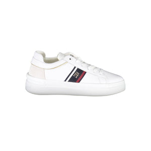 Weißer Polyester-Sneaker