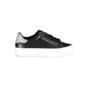 Schwarzer Polyester-Sneaker