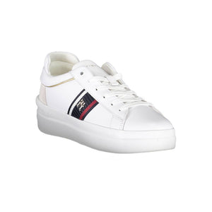 Weißer Polyester-Sneaker