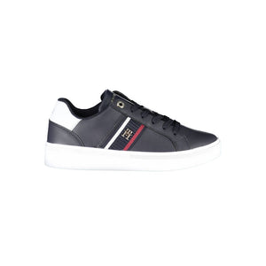 Blauer Polyester-Sneaker