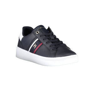 Blauer Polyester-Sneaker