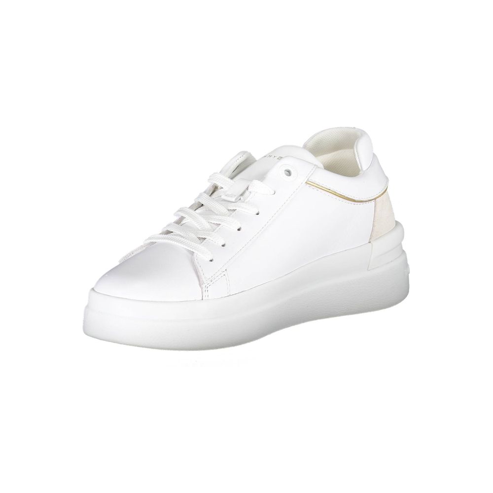 Weißer Polyester-Sneaker