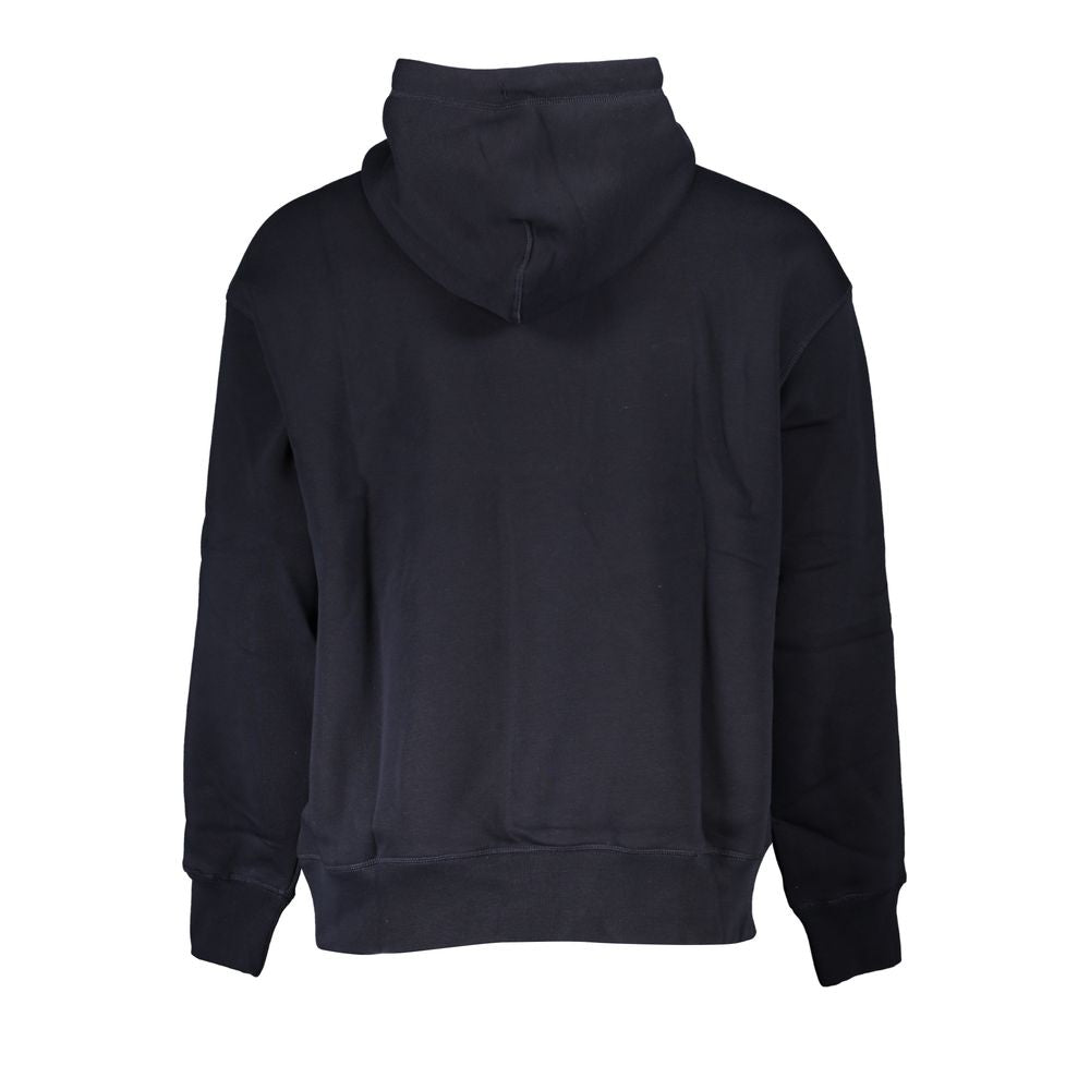 Blauer Baumwollpullover