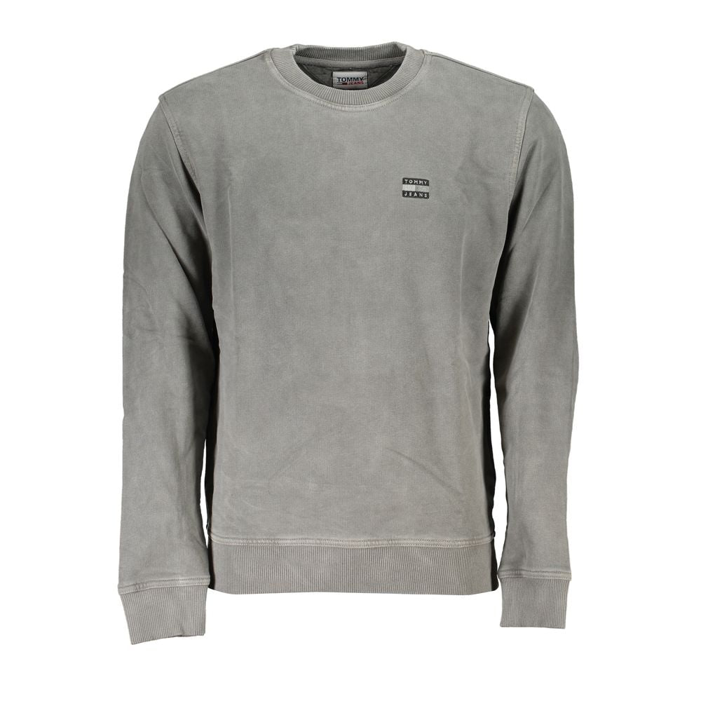 Schwarzer Baumwollpullover