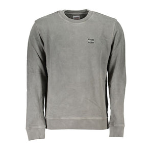 Schwarzer Baumwollpullover