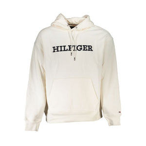 Weißer Baumwollpullover