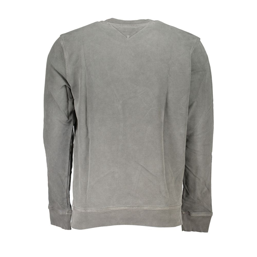 Schwarzer Baumwollpullover