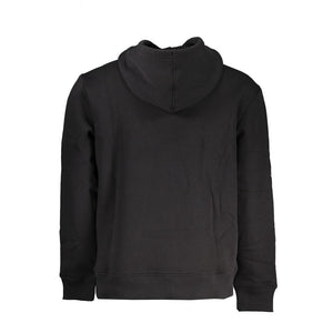Schwarzer Baumwollpullover