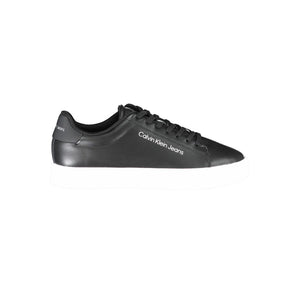 Schwarzer Polyester-Sneaker