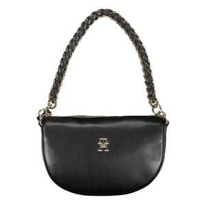 Schwarze Handtasche aus Polyethylen