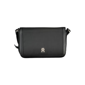 Schwarze Polyester-Handtasche