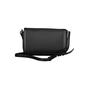 Schwarze Polyester-Handtasche