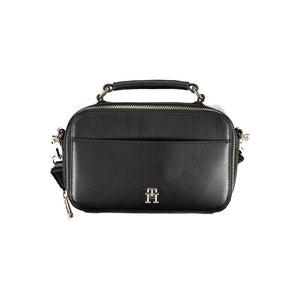 Schwarze Handtasche aus Polyethylen