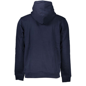 Blauer Baumwollpullover