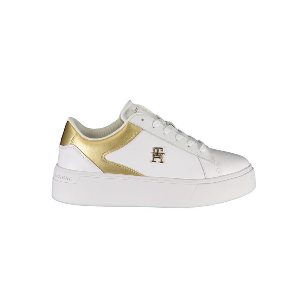 Weißer Polyester-Sneaker