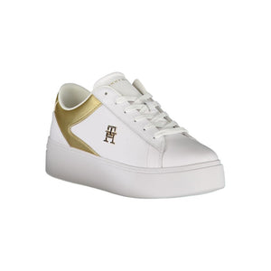 Weißer Polyester-Sneaker