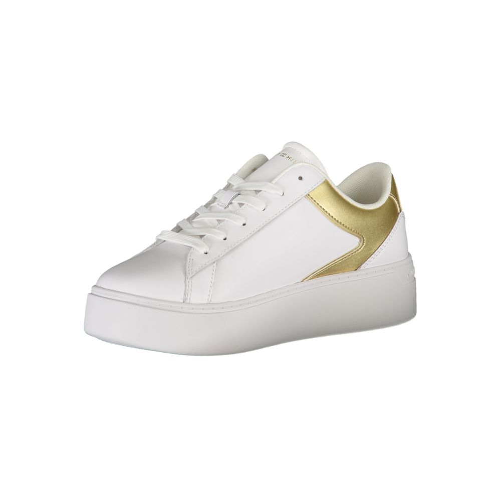 Weißer Polyester-Sneaker