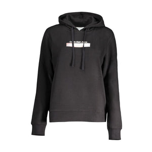 Schwarzer Baumwollpullover