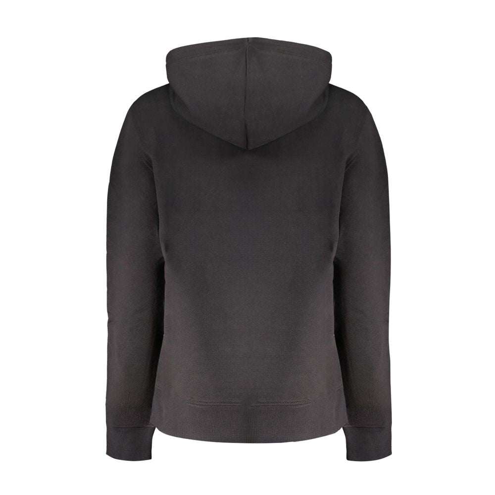 Schwarzer Baumwollpullover