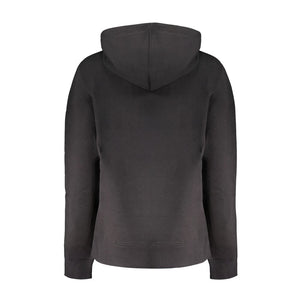 Schwarzer Baumwollpullover