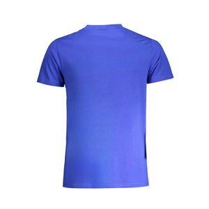 Blaues Baumwoll-T-Shirt