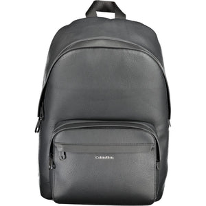 Schwarzer Polyester-Rucksack