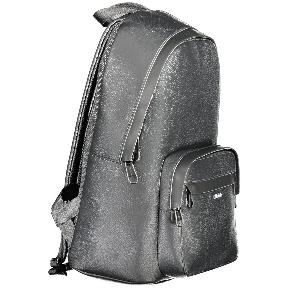 Schwarzer Polyester-Rucksack
