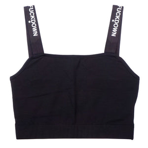 Schwarze Baumwolloberteile und T-Shirts