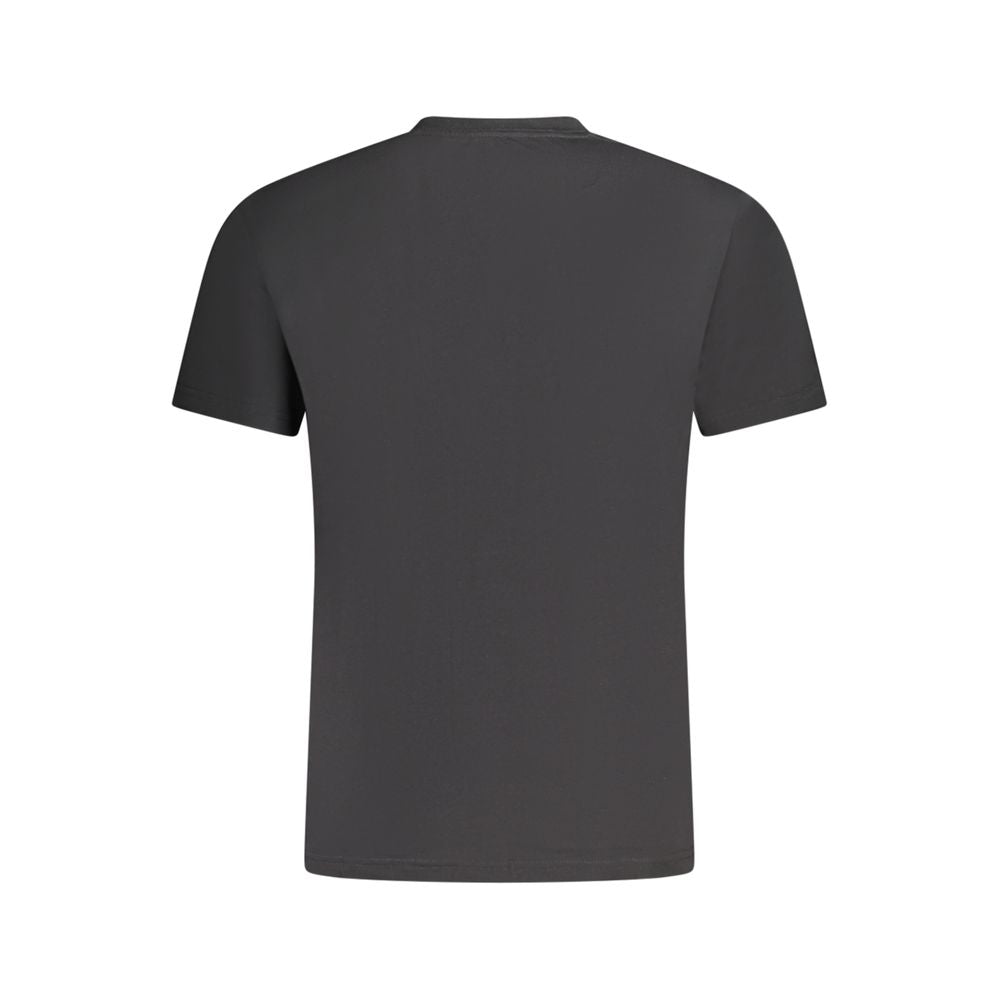 Schwarzes Baumwoll-T-Shirt