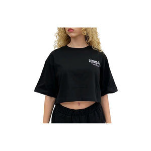 Schwarze Baumwolloberteile und T-Shirts