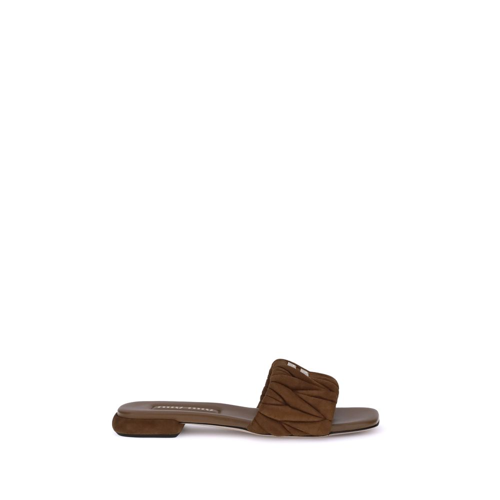 Sandalen aus Matelassé-Nappaleder