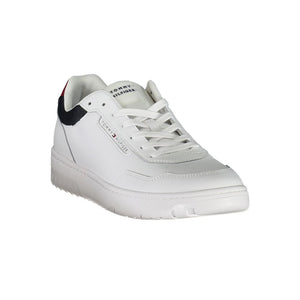 Weiße Ledersneaker