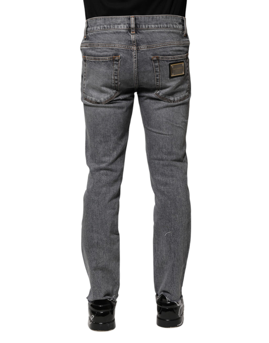 Graue Skinny Jeans aus Baumwolle für Herren