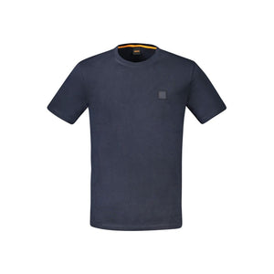 Blaues Herren-T-Shirt aus Baumwolle