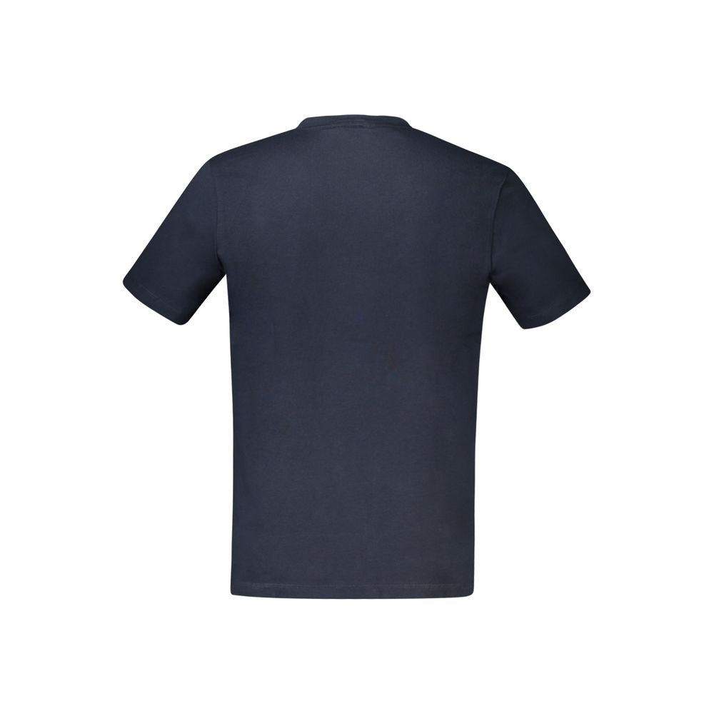 Blaues Herren-T-Shirt aus Baumwolle