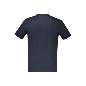 Blaues Herren-T-Shirt aus Baumwolle