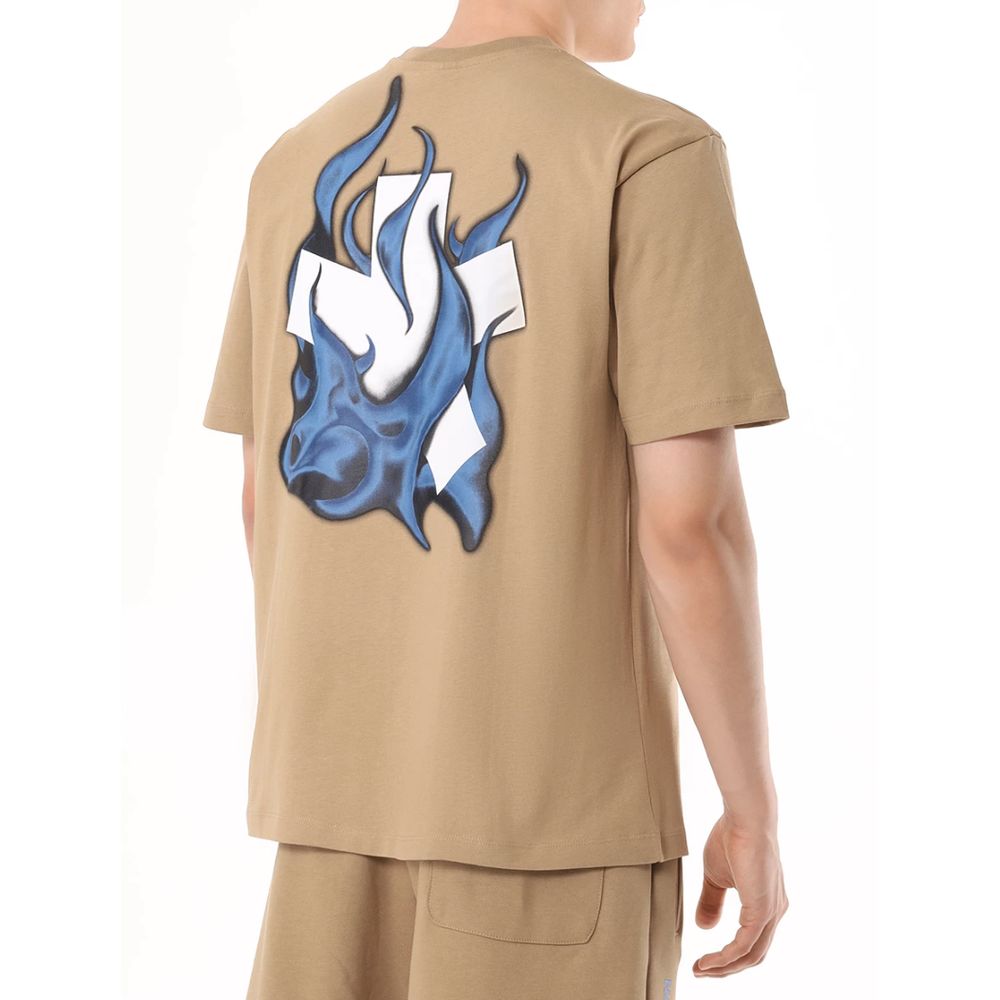 Braunes Baumwoll-T-Shirt