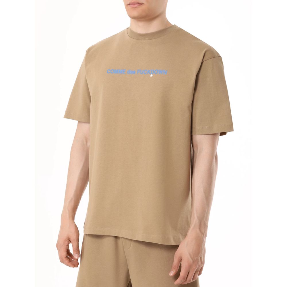 Braunes Baumwoll-T-Shirt