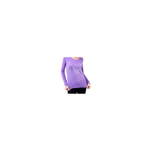 Lila Baumwolltop für Damen