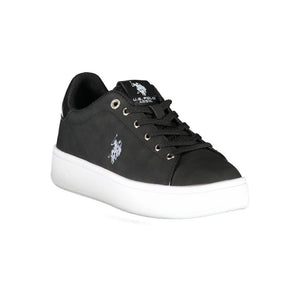 Schwarzer Polyester-Sneaker für Damen