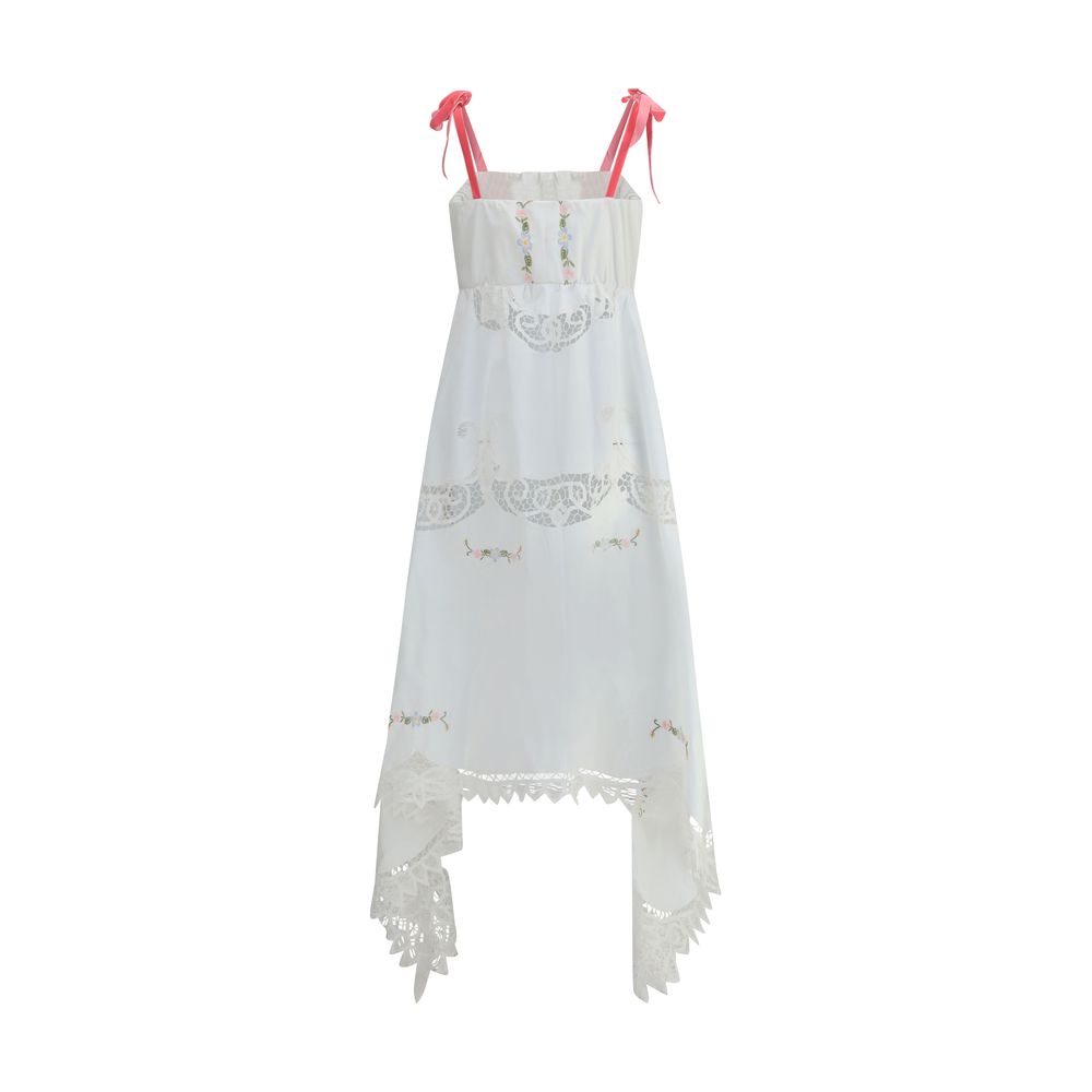 Asymmetrisches langes Kleid