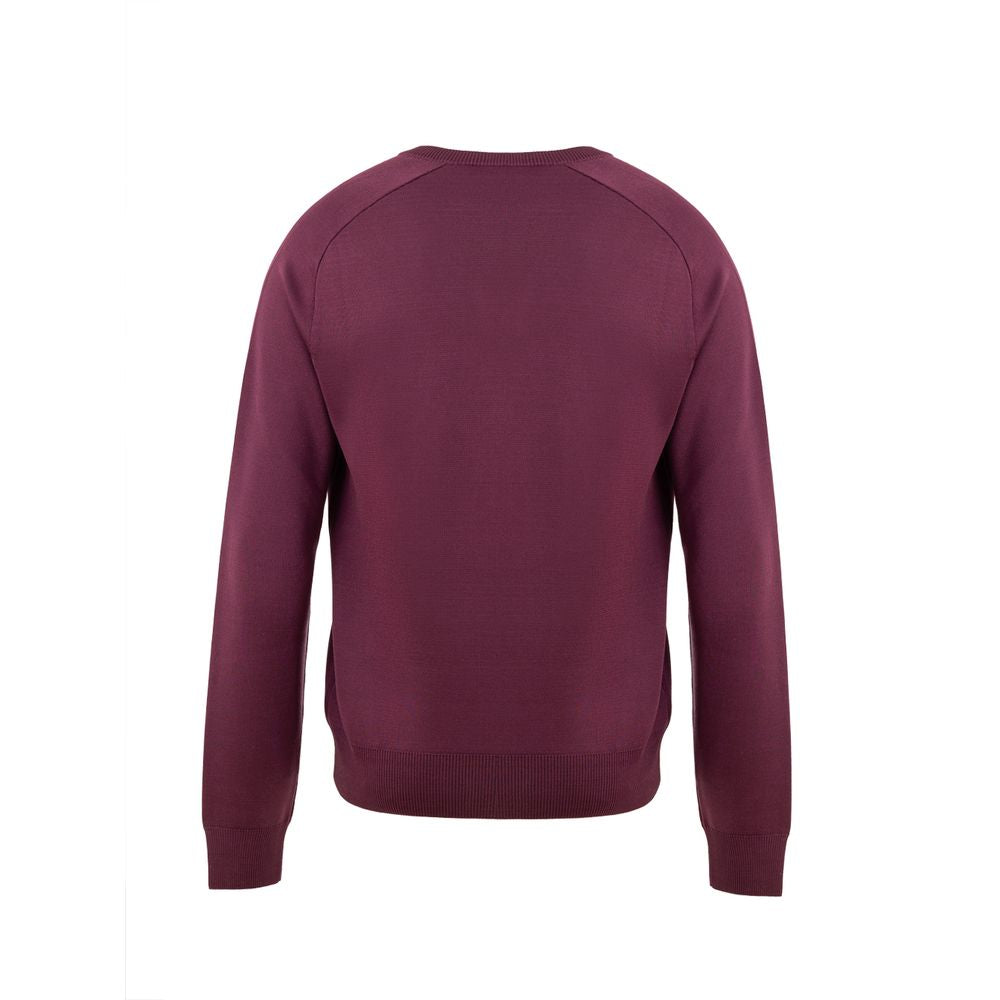 Lila Seidenpullover